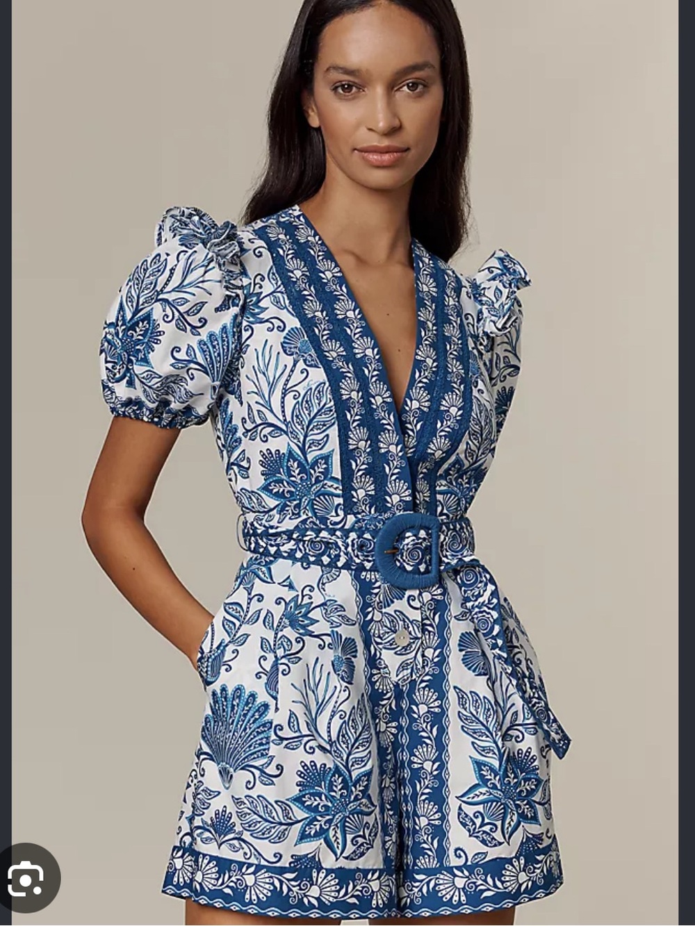 Off-White Shell Garden Romper